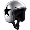 Bandit Jet Star Silver Jet Hjälm,  svart-silver,  storlek 2XL