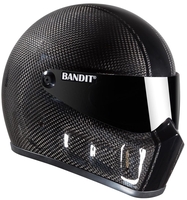 Bandit Super Street 2 Carbon Race hjälm,  kol,  storlek M för män
