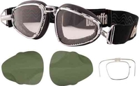 Baruffaldi Senior Pelle 259 Black Motorcykel Skyddsglasögon Svart en storlek
