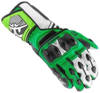 Berik Track Motorcykel handskar Svart Vit Grön XL