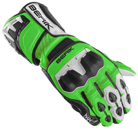 Berik Track Plus Motorcykel Handskar Svart Vit Grön XL