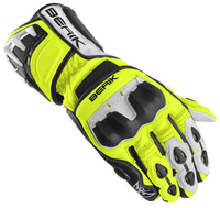Berik Track Plus Motorcykel Handskar Svart Vit Gul M