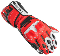 Berik Track Plus Motorcykel Handskar Svart Vit Röd XL