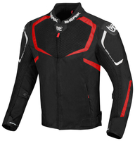 Berik X-Speed Air Motorcykel Textil Jacka,  svart-röd,  storlek 60 för män
