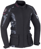 Bering April Ladies Motorcykel Textil jacka,  svart-flerfärgad,  storlek L för kvinnor