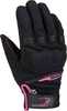 Bering Borneo Kvinnors motorcykel handskar Svart Rosa L