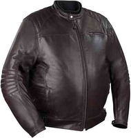 Bering Bruce Stor storlek motorcykel läder jacka Brun 2XL