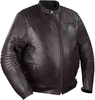 Bering Bruce Stor storlek motorcykel läder jacka Brun 4XL