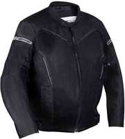 Bering Cancun Stor storlek motorcykel textil jacka Svart Grå L