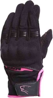 Bering Fletcher Kvinnors motorcykel handskar Svart Rosa S
