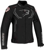 Bering Guardian Kvinnors motorcykel textil jacka Svart Vit Röd 36