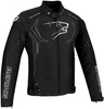 Bering Guardian Motorcykel textil jacka Svart Grå Vit 2XL