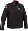 Bering Guardian Stor storlek kvinnors motorcykel textil jacka,  svart-rosa,  storlek 2XL