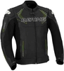 Bering Hunt-R Motorcykel läder jacka Svart Vit Gul 2XL