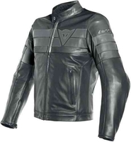 Dainese 8-Track Perforerad motorcykel läder jacka Svart 48