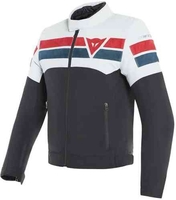 Dainese 8-Track Tex Motorcykel textil jacka Svart Vit Röd 56