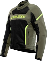 Dainese Air Frame 3 Motorcykel Textil Jacka,  svart-grön,  storlek 54 för män