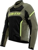 Dainese Air Frame 3 Motorcykel Textil Jacka,  svart-grön,  storlek 58 för män