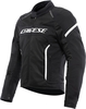 Dainese Air Frame 3 Motorcykel Textil Jacka,  svart-vit,  storlek 62 för män