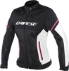 Dainese Air Frame D1 Tex Damer motorcykel textil jacka,  svart-grå-rosa,  storlek 46 för kvinnor