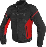 Dainese Air Frame D1 Tex Motorcykel textil jacka Svart Röd 54