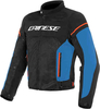 Dainese Air Frame D1 Tex Motorcykel textil jacka Svart Röd Blå 56