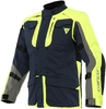 Dainese Alligator Tex Motorcykel Textil Jacka,  blå-gul,  storlek 48 för män