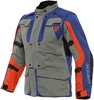Dainese Alligator Tex Motorcykel Textil Jacka,  grå-blå,  storlek 48 för män