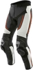 Dainese Alpha Motorcykel läder byxor Svart Vit 58