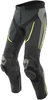 Dainese Alpha Perforerade motorcykel läder byxor Svart Gul 56