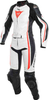 Dainese Assen Kvinnor två pjäs motorcykel läder kostym Svart Vit Röd 40