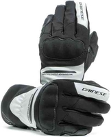 Dainese Aurora D-Dry vattentäta damer motorcykel handskar Svart Vit L