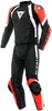 Dainese Avro 4 2-delad motorcykel läderdräkt,  svart-vit-röd,  storlek 44 för män