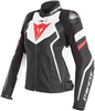Dainese Avro 4 Kära motorcykel jacka Svart Vit Röd 52