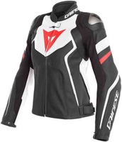 Dainese Avro 4 Kära motorcykel jacka Svart Vit Röd 52