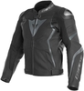 Dainese Avro 4 Motorcykel läder jacka,  svart-grå,  storlek 48