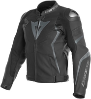 Dainese Avro 4 Motorcykel läder jacka,  svart-grå,  storlek 54