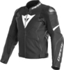 Dainese Avro 4 Motorcykel läder jacka,  svart-vit,  storlek 50