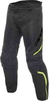 Dainese Drake Air D-Dry Motorcykel textil byxor Svart Vit Gul 56