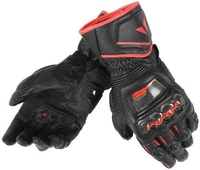 Dainese Druid D1 Långa motorcykel handskar Svart Röd 3XL