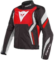 Dainese Edge Tex Motorcykel textil jacka Svart Vit Röd 58