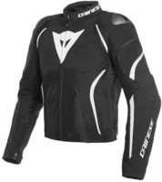 Dainese Estrema Air Tex Motorcykel textil jacka Svart Vit 54