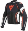 Dainese Estrema Air Tex Motorcykel textil jacka Svart Vit Röd 56