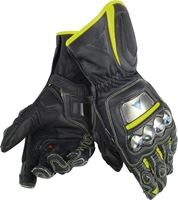 Dainese Full Metal D1 Motorcykel handskar,  svart-gul,  storlek M