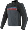 Dainese HF3 Motorcykel skinnjacka,  svart-grå-röd,  storlek 60