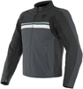Dainese HF3 Motorcykel skinnjacka,  svart-grå-vit,  storlek 56