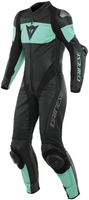 Dainese Imatra En bit Perforerad Ladies Motorcykel Läder Kostym,  svart-grön,  storlek 40 för kvinnor