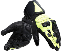 Dainese Impeto D-Dry vattentäta motorcykelhandskar,  svart-gul,  storlek 2XS för män