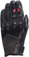 Dainese Karakum Ergo-Tek Magic Connection Motorcykel handskar,  svart-röd,  storlek XL för män