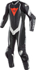 Dainese Kyalami Ett stycke motorcykel läder kostym Svart Vit 48